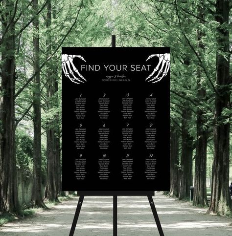 Gothic Wedding Seating Chart Sign Template, Dark Moody Wedding, Halloween Seating Plan Sign, Printable, Editable, Instant Download, B1 Halloween fonts #halloweenfonts fonts #fonts font #font 2.1037 Dark Moody Wedding, Seating Plan Sign, Dark Romantic Wedding, Gothic Wedding Theme, Romantic Wedding Colors, Dark Wedding Theme, Seating Chart Sign, Wedding Notes, Wedding Halloween