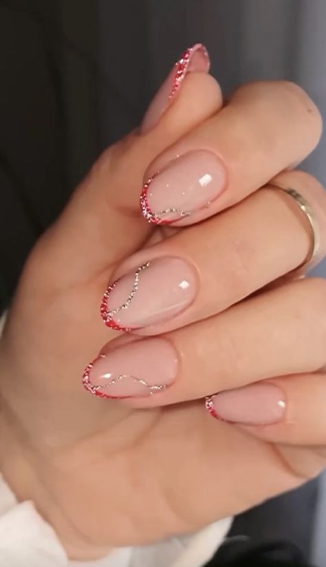 Winter Nails 2023, French Tip Nail Designs, Short Gel Nails, Blush Nails, Acrylic Nails Coffin Short, Brown Nails, Christmas Nail Designs, Chic Nails, Nail Extensions