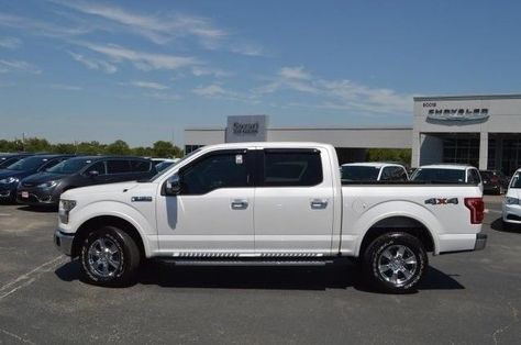 Cool Ford 2017: 2015 Ford F-150 Lariat P01705 Used Ford F-150 Lariat White Pickup Truck 5L V8 32V Automatic 4WD Check more at http://24auto.cf/2017/ford-2017-2015-ford-f-150-lariat-p01705-used-ford-f-150-lariat-white-pickup-truck-5l-v8-32v-automatic-4wd/ White Pickup Truck, Ford F 150, Pickup Truck, Ford F150, Pickup Trucks, Suv Car, Suv, Ford, Trucks