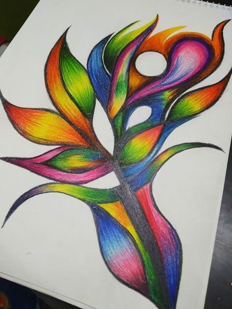 Abstract Colour Pencil Drawings, Steadler Pencil Colour Drawing, Steadler Colour Pencils Art, Easy Drawings Colored Pencils, Colour Pencil Art Drawings Creative, Colourful Drawing Ideas Creative, Draw Sea Animals, Colour Pencil Art, Draw Sea