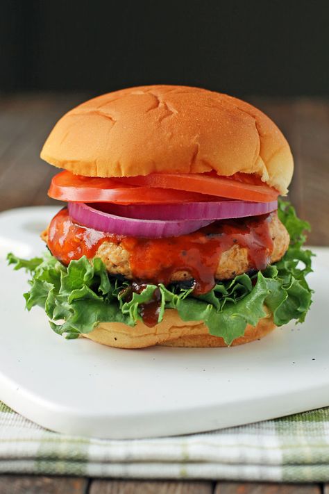 Cheddar Barbecue Chicken Burgers - Emily Bites Blue Recipes, Emily Bites, Greek Turkey Burgers, Potato Sandwich, Pumpkin Mac And Cheese, Spicy Chicken Sandwiches, Bites Recipes, Spicy Tacos, Homemade Spaghetti Sauce