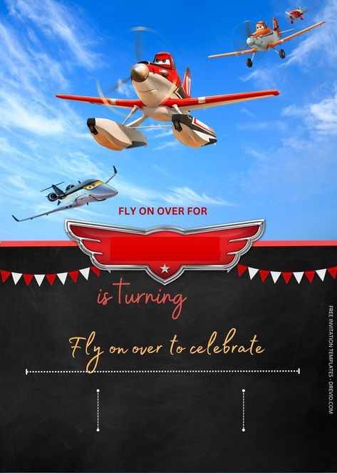 Nice FREE Disney Planes Birthday Invitation Templates Buckle up and get ready to embark on an extraordinary journey where the sky is not the limit—because in the enchanting world of Disney Planes, the sky is just the beginning! Bursting with charm, excit... Disney Planes Birthday, Disney Planes Party, Planes Birthday Party, Planes Birthday, Planes Party, Disney Planes, World Of Disney, Free Printable Birthday Invitations, Free Printable Invitations