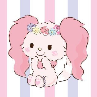 Maimai Sanrio, Wish Me Mell, Kitty Aesthetic, Pink Puppy, Hello Kitty Aesthetic, Badtz Maru, Character Base, Pink Fur, Japanese Pop