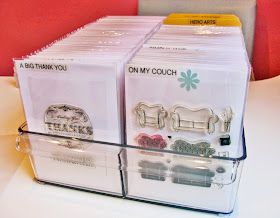 Clear Stamp Storage Ideas, Stamp Storage Ideas, Clear Stamp Storage, Stamp Organization, Craft Inventory, Organize Crafts, Organizing Supplies, Die Storage, Scrapbook Room Organization