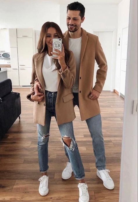 Couple Outfits Matching Casual, Couple Outfits Matching, Couple Outfit Ideas, Couple Matching Outfits, Couple Fits, Couples Outfit, Cute Couple Outfits, Matching Couple Outfits, Winter Outfits Men