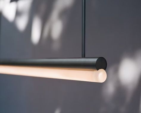 One Well Known Sequence -1010 - Collection - Michael Anastassiades Tube Light Design, Ceiling Lights Diy, Elevator Interior, Light Tube, Michael Anastassiades, Steel Lighting, Led Tubes, Tube Light, Wood Detail