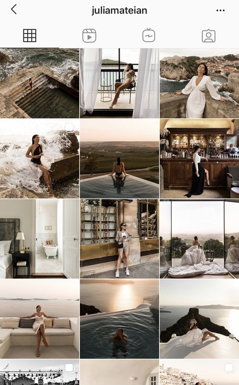 Hotel Instagram Feed, Instagram Feed Edit, Insta Presets, Instagram Feed Theme Layout, Beach Photo Shoot Ideas, Instagram Feed Goals, Best Instagram Feeds, Feed Goals, Bali Vacation