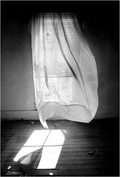 Der Wind selbst ist unsichtbar, wir sehen nur, was er mit uns und der Natur so alles anstellt. Francesca Woodman, Empty Room, Foto Vintage, Foto Art, White Picture, Black White Photos, Black N White, Foto Inspiration, Bw Photo