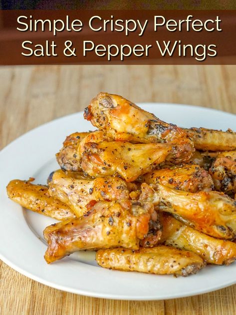 Salt And Pepper Wings, Restaurant Appetizers, Wing Recipe, Rock Recipes, Drumstick Recipes, Appetizer Bites, Chicken Wing, Dinner Appetizers, Chicken Stuffed Peppers