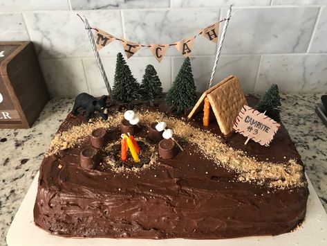 Camping Birthday Cake, Cub Scout Cake, Happy Camper Birthday Party, Camping Theme Birthday Party, Campfire Party, Camping Cakes, Camping Theme Birthday, Camping Theme Party, Retired Teacher