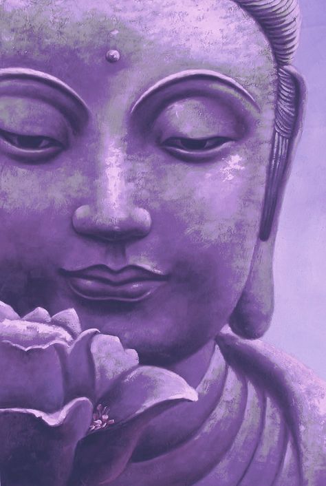 Enlightened One with Sacred Lotus <3 Purple Buddha, Sacred Lotus, Kwan Yin, Purple Color, Lotus, Aura, Yoga, Purple, Color