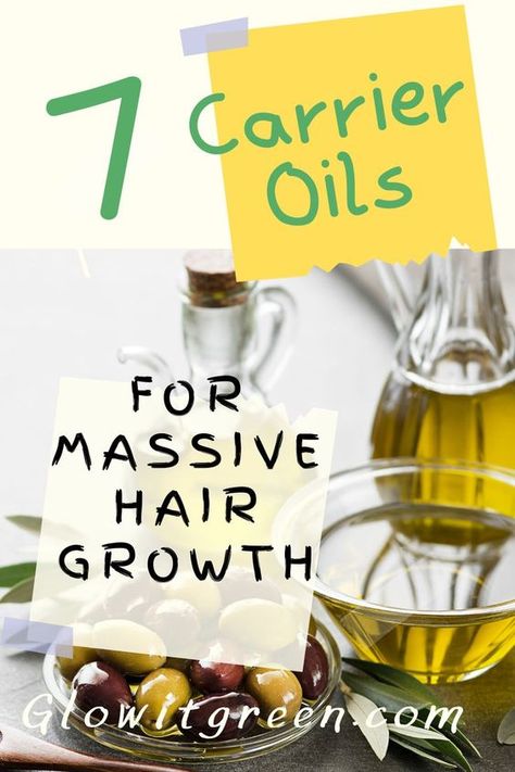 What are he best oils to put on your hair to massively boost the growth of your hair? Find out at Glowitgreen.com which seven oils to try for stimulating hair growth, to get long, thick healthy hair! Oils are amazing for hair, and make a significent difference in its quality and luster! Homemade Hair Growth Oil For Black Women, Stimulate Hair Growth Natural, Organic Hair Growth Recipes, Best Oils For Natural Black Hair, Diy Thick Hair Growth, Carrier Oils For Hair Growth, Which Oil Is Best For Hair Growth, How To Make Your Own Hair Growth Oil, Natural Oils For Hair Growth