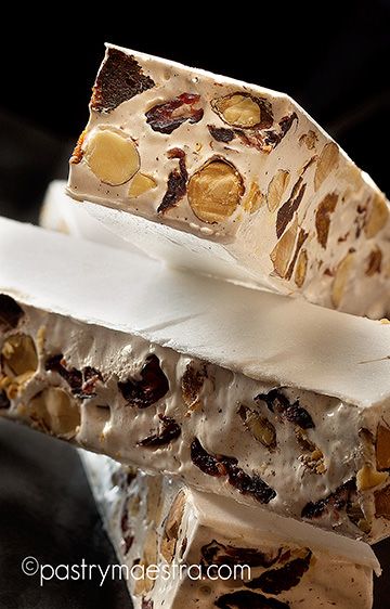 Sees Candy Rum Nougat Recipe, Rum Nougat Candy Recipe, How To Make Nougat, Honey Nougat Recipe, Soft Nougat Recipe, Italian Nougat Recipe, Turkish Delight Recipes, Italian Tapas, Torrone Recipe