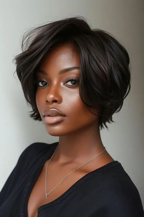 Hairstyles For Black Women Oval Face Haircuts Black Women, Bob Hairstyles For Oval Face Shape Black Women, Medium Length Haircut For Black Women, New Hairstyles For Black Women 2024, Short Hairstyles For Oval Face Shape Black Women, Short Hair Style For Black Women With Round Faces, Older Black Women Hairstyles Over 50, Black Women Hairstyles Natural, Long To Short Haircut