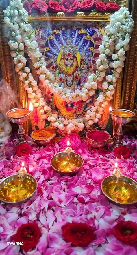 Lakshmi Narasimha swamy 🙏🙏🙏 Diwali Lakshmi Pooja, Diwali Lakshmi, Lakshmi Narsimha, Lakshmi Narasimha Swamy, Puja Unit, Lakshmi Pooja, Lakshmi Narasimha, Narasimha Swamy, Pooja Decoration