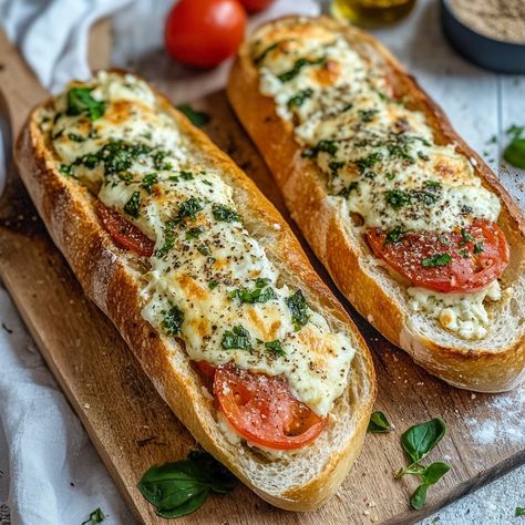 🥖 Turkey and Mozzarella Stuffed Baguettes: A Gourmet Delight in Every Bite!🥖 Transform your everyday baguette into a true feast with this recipe for Turkey and Mozzarella Stuffed Baguettes! Perfect for a quick lunch or a family meal, this crispy and tender delight will be a sensation on your table. Discover how to prepare these irresistible baguettes in a few simple steps. Ingredients: - 4 baguettes or long loaves - 200 g turkey (sliced ​​or chopped) - 150 g mozzarella (sliced ​​or grated) - ... Stuffed Baguette, Recipe For Turkey, Gf Meals, Sandwiches And Wraps, Quick Lunch, Quick Lunches, Family Meal, Turkey Recipes, 12 12