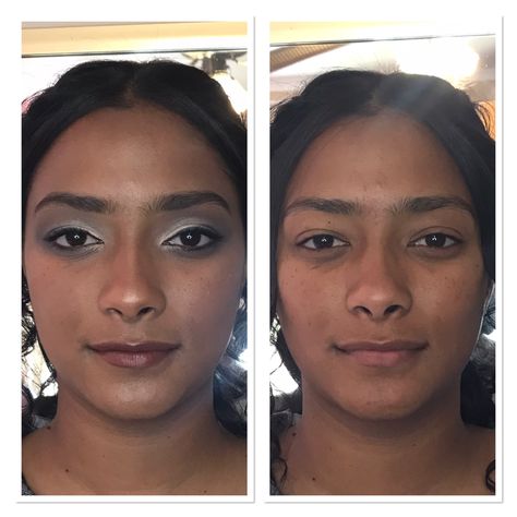 Cool toned make up professional make up. see the difference in the eyes and nose with before and after thanks to contouring 😊💪 Cool Tones, Make Up, Makeup, Beauty