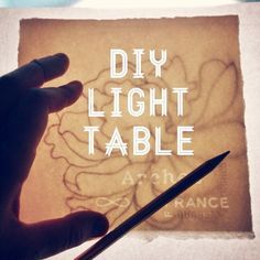 Light tables really come in handy for tracing and transferring artwork. But they can also be quite costly, anywhere from $50 to thousands of dollars. Yikes! If a light table is not within your current budget there are several other easy DIY light table options... Diy Light Box, Light Box For Tracing, Diy Light Table, Light Box Diy, Craft Hacks, Travel Art Kit, Light Tattoo, Diy Light Fixtures, Pinhole Camera