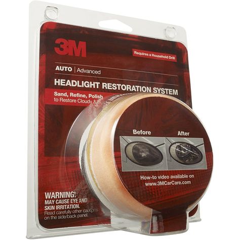 3M 39008 Headlight Lens Restoration System         ** Be sure to check out this awesome product. (This is an affiliate link) #Automotive Best Headlights, Headlight Restoration Kit, Headlight Restoration, Car Things, Kombi Home, Car Buying Tips, Headlight Covers, Headlight Lens, Car Gadgets