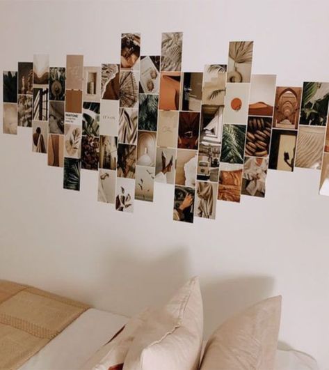 3 Aesthetic, Photowall Ideas, Picture Wall Bedroom, Wall Collage Decor, Dorm Room Walls, Bedroom Wall Collage, Home Decor Blog, Dekorasi Kamar Tidur, Collage Kit