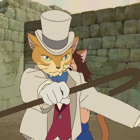 The Cat Returns Baron, Studio Ghibli Fanart, Personajes Studio Ghibli, Chihiro Y Haku, The Cat Returns, Studio Ghibli Characters, Ghibli Artwork, Studio Ghibli Movies, Theme Background