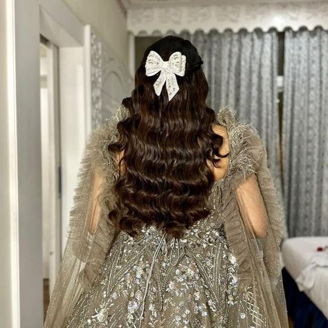 Classic waves with BLINGY-EST BOW✨🎀 >>> Grab yours today!! (we also have colors in this bow😉) (#iamdrama #hairdrama #bowgate #bowgate2024 Hair Bows, Crystals, Hair Accessories) Pearl Bow Hairstyle, White Bow Hair Accessories For Party, Net Bow Hair Clips, Rhinestone Hair Bow, 21st Birthday Outfit, Hair Coils, Holiday Glam, Kids Headbands, Diamond Bows