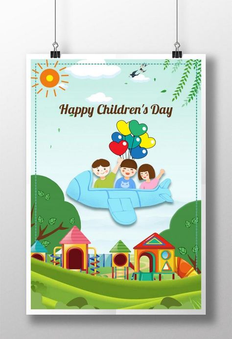 Creative Happy Children's Day Illustration Poster#pikbest#Templates#Poster#Creative Childrens Day Illustration, Poster Creative, House Outer Design, Outer Design, Day Illustration, Happy Children, Poster Psd Free Download, Happy Children's Day, Poster Psd