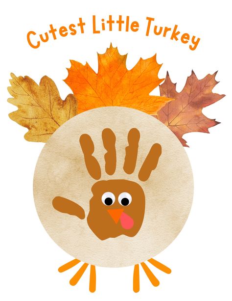 Thanksgiving Turkey Handprint, Thanksgiving Craft For Toddlers Easy, Simple Preschool Thanksgiving Crafts, Hand Print Turkeys For Kids, Turkey Placemats Preschool, Hand Turkey Craft Kids, Turkey Handprint Placemat, Thanksgiving Centerpieces Kids, Turkey Handprint Art