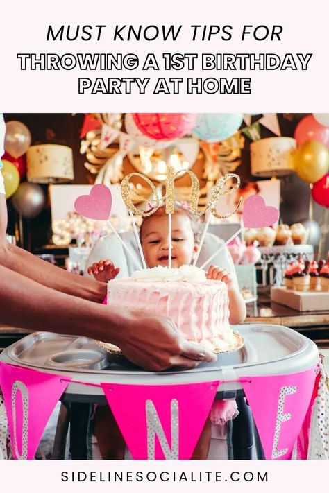 Sweets Themed Party, Diy First Birthday Decorations, First Birthday Traditions, Diy 1st Birthday Decorations, Budget Birthday Party, Birthday Party Checklist, Budget Birthday, Backyard Birthday Parties, 1st Birthday Party For Girls