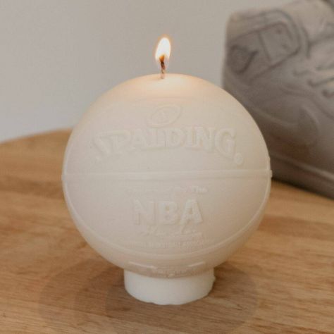 Aesthetic Basketball, Basketball Aesthetic, Basketball Decorations, Kids Office, Ball Candles, Candle Aesthetic, Photo Candles, Mould Design, Woody Fragrance