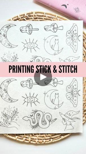 262K views · 39K reactions | How to print stick and stitch!🪡👇🏼

Using my printable patterns is great because you can use them over and over again! You can print on basically any home printer.

1. Download a pattern/design yourself
2. Uncurl the edges
3. Load the stabilizer
4. Print black & white / 8.5x11

Comment ✨PRINT✨ for the link to my printable patterns & the direct link to my favorite stabilizer!

#embroidery #handembroidery #embroiderytutorial #stickandstitch #embroidered #diycrafts | Stitchin With Samantha Stick And Stitch, Diy Embroidery Kit, Diy Clothes And Shoes, Embroidered Gifts, Embroidery Patterns Free, Wool Applique, Hand Embroidery Patterns, Embroidery Tutorials, Printable Patterns