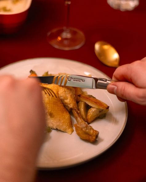 Food is ready. Table is set. Time to eat!⁠ ⁠ Enjoy your holiday feasts in style this year with Laguiole. These handmade knives not only deliver quality, but also look amazing on your Christmas dinner table.⁠ ⁠ What are you excited to eat during these holidays?⁠ ⁠ ⁠ #delicious #instafood #food #foodstagram #eat #dinner #laguiole #knives 2023 Food, Enjoy Your Holiday, Christmas Dinner Table, Holiday Feast, Time To Eat, Handmade Knives, December 22, Instagram Food, Christmas Dinner