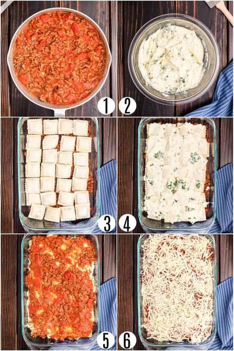 Lasagna Made With Frozen Ravioli, Lazy Lasagna Ravioli With Ricotta, Ravioli Lasagna Bake With Ricotta, Easy Ravioli Lasagna Bake, Ravioli Lasagna With Cottage Cheese, Ravioli Lasagna With Ricotta Cheese, Easy Ravioli Bake, Lasagna Ravioli Recipe, Ravioli Casserole Recipes