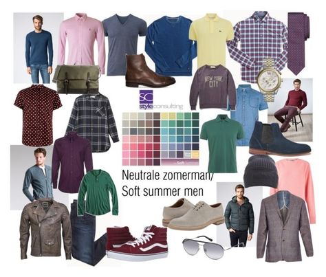 "Neutrale zomerman/ Soft summer color type men" by roorda ❤ liked on Polyvore featuring Uniqlo, Toast, Paul Smith, UGG Australia, VIPARO, Topman, Bellfield, Tod's, Vans and Lacoste Soft Summer Men Outfit, Soft Summer Mens Outfits, Soft Summer Color Palette Men, Soft Summer Men Color Palettes, Soft Summer Outfits Men, Soft Summer Men, Cool Summer Palette, Cool Winter Color Palette, Soft Summer Palette