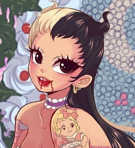 Melanie Martinez Bakery, Melanie Martinez Anime, Bakery Art, Melanie Martinez Drawings, Melanie Martinez Photography, Ariana Grande Outfits, The Bakery, 90s Anime, 7 Rings