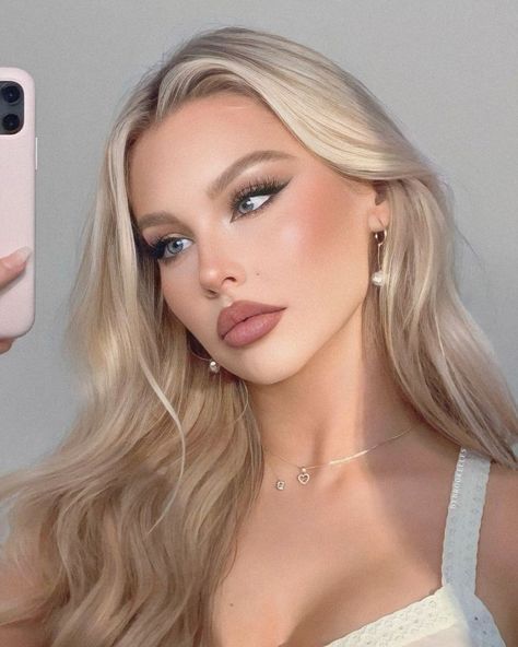 By Brookelle Makeup, Blond Makeup Looks, Full Face Makeup Looks, Makeup Looks Full Face, Animals Makeup, Makeup Looks Everyday, Elegantes Makeup, Blonde Makeup, Blonde Hair Makeup