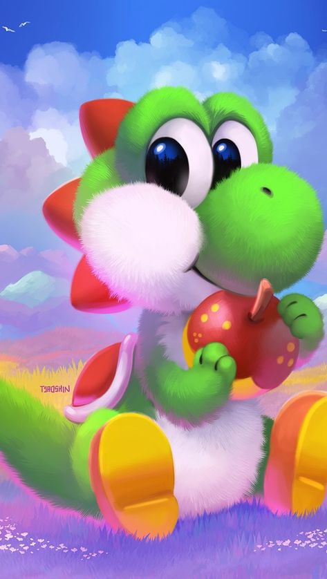 Cute Yoshi, Yoshi Drawing, Yoshi Nintendo, Cute Video, Accessoires Iphone, Nintendo Art, Game Characters, Kawaii Animals, Red Art