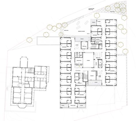 Hospital Design Architecture, Wilder Kaiser, Hospital Architecture, Architectural Competition, Elderly Home, Retirement Plan, Aged Care, Hospital Design, Community Space