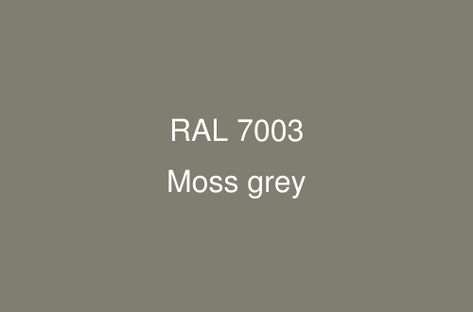 RAL 7003 Colour (Moss grey) - RAL Grey colours | RAL Colour Chart UK Ral 7003 Moss Grey, Ral Colour Chart, Backyard Renovation, Backyard Renovations, Colour Chart, Ral Colours, House Roof, Purple Hues, Urban Jungle