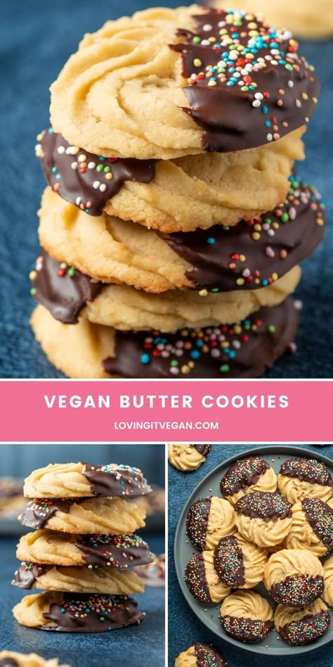 Vegan Christmas Cookies, Vegan Baking Recipes, Vegan Cookies Recipes, Vegan Cake Recipes, Vegan Bakery, Vegan Christmas, Healthy Sweets Recipes, Holiday Cookie, Baking Sweets