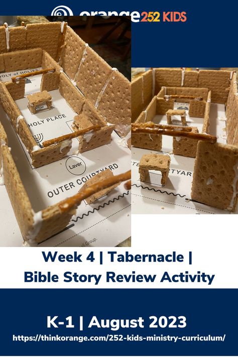 "Tabernacle" is a Bible Story Review Activity. For details check out the K-1 Small Group folder of your 252 Kids Curriculum. To learn more about 252 Kids, go to https://thinkorange.com/252-kids-ministry-curriculum. Tabernacle Bible Study, Nadab And Abihu Activity, The Tabernacle Craft For Kids, Tabernacle Craft, Tabernacle Craft For Kids, School Bulletin Boards Spring, Christian School Bulletin Boards, Scripture Crafts, Feast Of Tabernacles