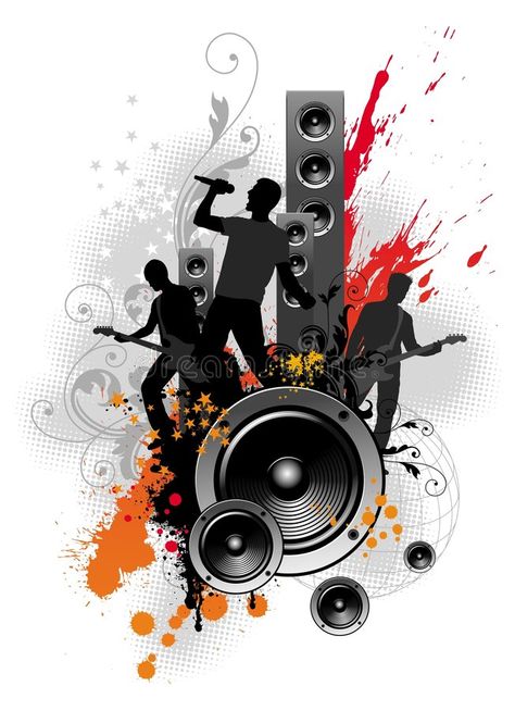 Music Vector, Music Clipart, Image Rock, Dj Art, Original Songs, Music Background, Dj Images, Music Illustration, Photo Logo Design