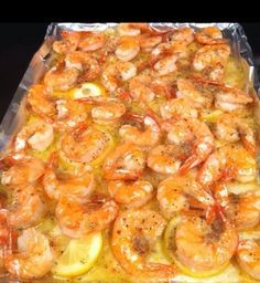 Oven Baked Shrimp, Lemon Butter Shrimp, Italian Shrimp Recipes, Shrimp In The Oven, Baked Shrimp Recipes, Baked Shrimp Scampi, Lemon Shrimp, Baked Shrimp, Easy Shrimp