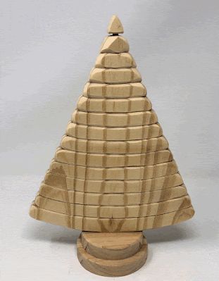 Scroll Saw Christmas Tree, Scroll Saw Christmas Projects Diy, Scrollsaw Christmas Patterns, Scroll Saw Patterns Christmas Ornaments, Scrollsaw Christmas Tree Pattern, Christmas Scroll Saw Patterns, 3d Bandsaw Patterns, Christmas Scroll Saw Puzzles, Rotating Christmas Tree