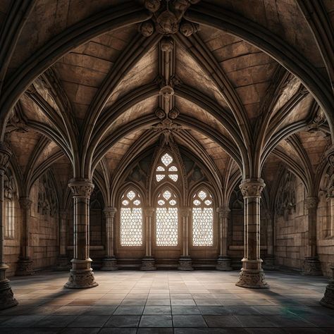 Foto arquitetura de interiores medieval | Premium Photo #Freepik #photo #arquitetura #abadia #claustro #gotico Medieval Interior, Medieval Castle Interior, Medieval Architecture, Gothic Architecture Interior, Triss Merigold, Castles Interior, Winter's Tale, Print Models, Gothic Architecture