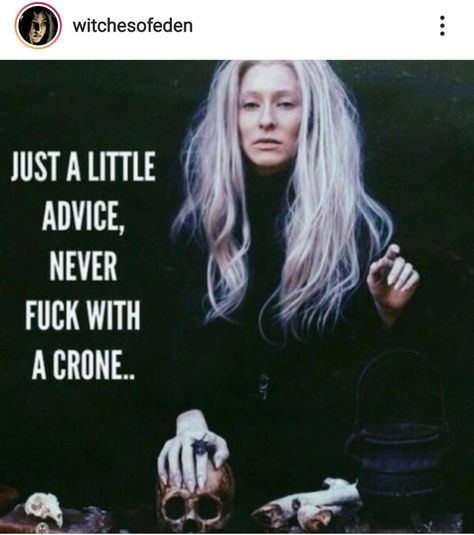 Crone Aesthetic, Witch Sisters, Maiden Mother Crone, Fb Account, Wild Women Sisterhood, Witch Quotes, Witch Spirituality, Eclectic Witch, App Home