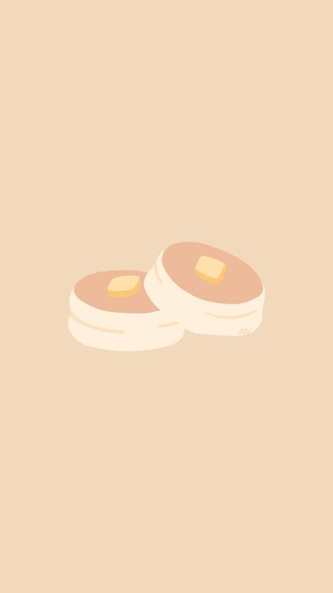 Cream Cartoon Aesthetic, Beige Aesthetic Wallpaper Korean, Pancake Aesthetic Wallpaper, Beige Wallpaper Korean, Korean Phone Background, Breakfast Wallpaper Aesthetic, Aesthetic Cute Wallpaper Korean, Korean Wallpaper Aesthetic Kawaii, Beige Aesthetic Cartoon