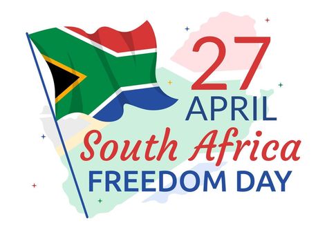 Africa Freedom Day, April Illustration, Web Banner, Landing Page, South Africa, Vector Art, Hand Drawn, Vector Free, How To Draw Hands