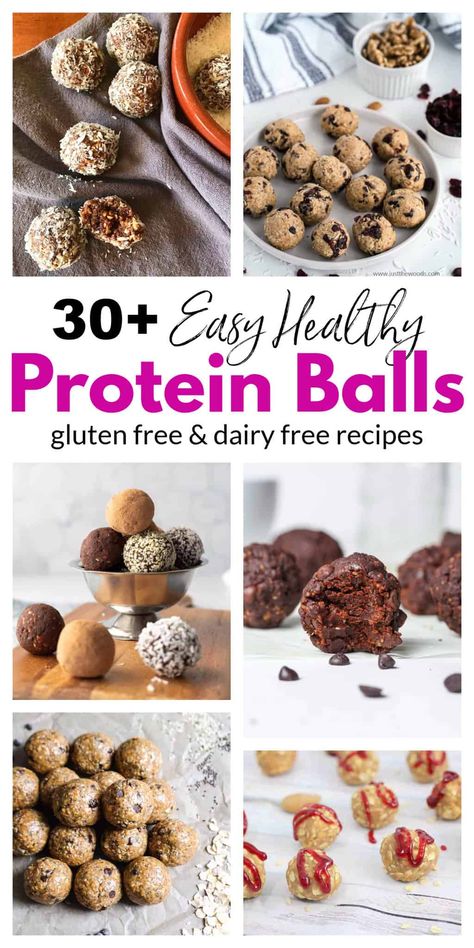 These easy healthy protein balls and energy bite recipes make the perfect snack. They are all easy to make with simple healthy ingredients. Making homemade snacks is a great way to make sure that you and your family are getting a simple healthy snack without any added unecessary ingredients that are often found in pre-packaged goods. Satisfy your sweet tooth with an added boost of protein with any of these protein ball recipes #easyhealthyproteinballs #proteinaballs #blissnballs #energybites Protein Ball Flavors, High Protein Bites Energy Balls, Snack With Protein, Protein Snack Bites, Kid Protein Balls, Protein Snack Prep, Yummy Protein Balls, Simple Energy Balls, Best Protein Balls Recipe