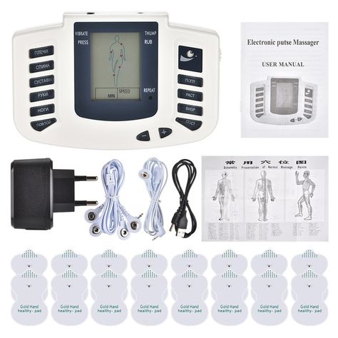 Electric Muscle Stimulator, Meridian Massage, Mini Massager, Tens Ems, Ten Unit, Therapy Machine, Muscle Stimulator, Full Body Massage, Body Massage